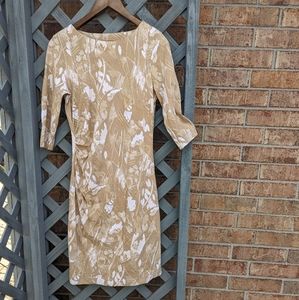 J. McLaughlin Sage Floral Cay Sheath Catalina Cloth Dress
